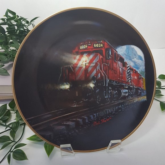 Set of 2 LAST SPIKE CENTENNIAL Collectors Plates Canadian Pacific Railways CPR - Picture 8 of 14